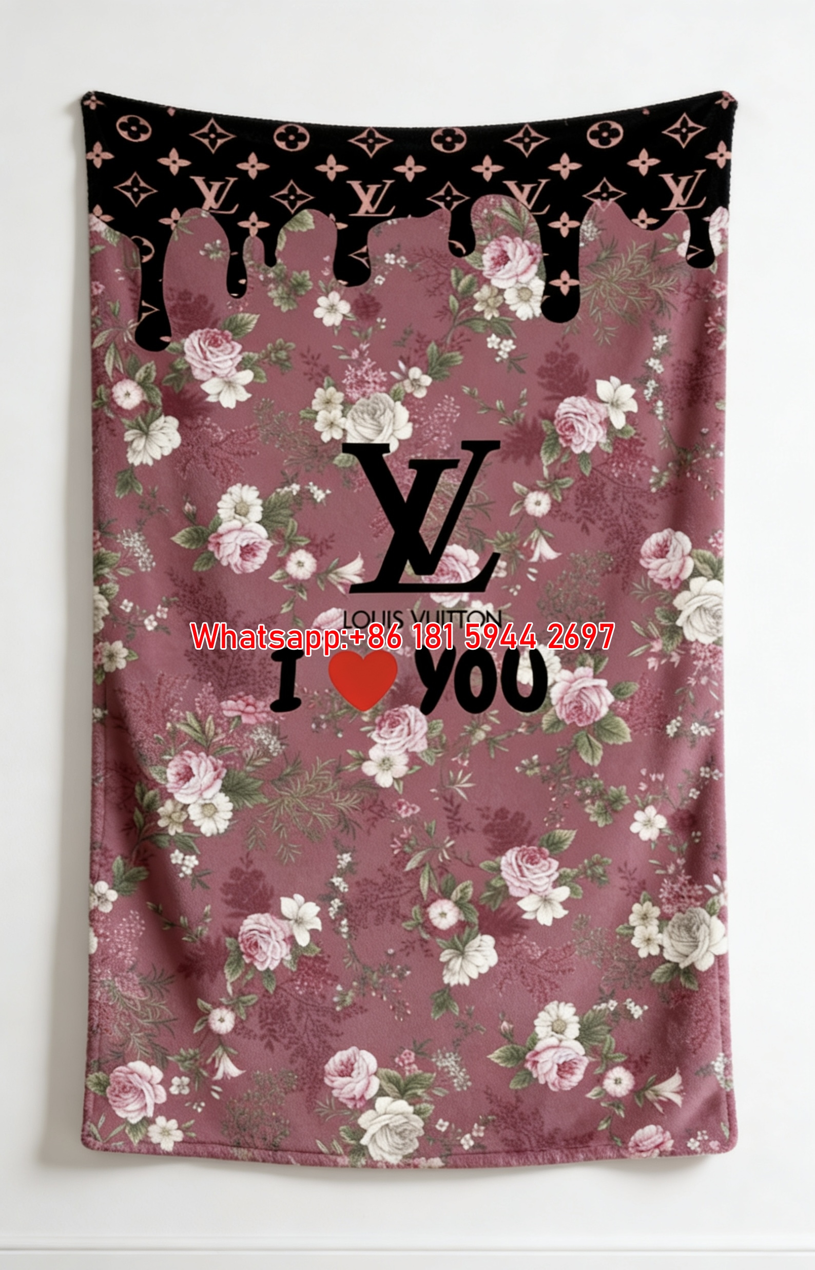 Luxury Print Flannel Sofa Throw Blanket 395